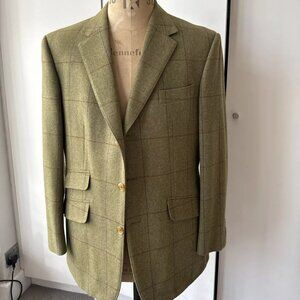 LNWOT Hand Tailored Cheshire Clothing Full Canvas Tweed Sport Coat US42S